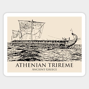 Athenian Trireme Ancient Greece Ship Magnet